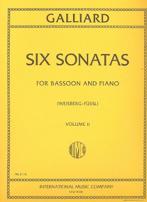6 Sonatas Vol.2 Bsn Pft