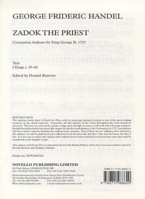 Format Handel Zadok The Priest Choeur/Piano (7-Part)