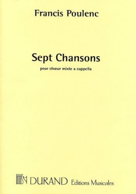 7 Chansons: 6 - Marie Pour Choeur Mixte A Capella