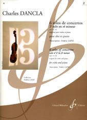 6 Solos De Concertos - 2ème Solo En Re Mineur Op. 141 No 2