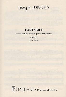 4 Pieces Op. 37 N 1 Cantabile Orgue