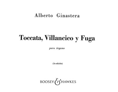 Toccato, Villancico Y Fuga Op. 18