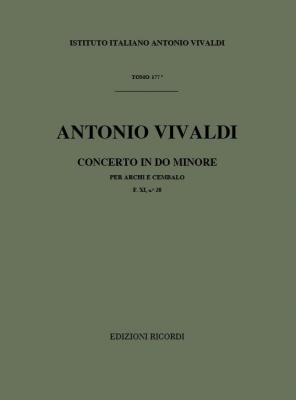 Concerto Per Archi E B.C.: In Do Min. Rv 119 - F.Xi/20 Tomo 177