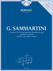 Concerto / G. Sammartini - Flûte A Bec Soprano, Cordes And Bc
