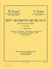 7 Moments Musicaux Vol.5:Granada Percussion Et Piano