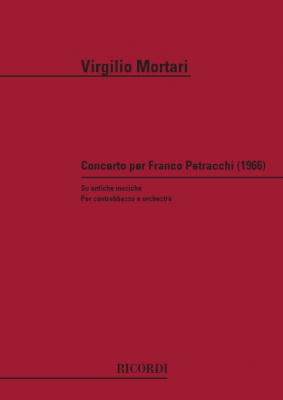 Conc. Per Franco Petracchi (Su Antiche Musiche) Per Cb. E Orch. (1966)