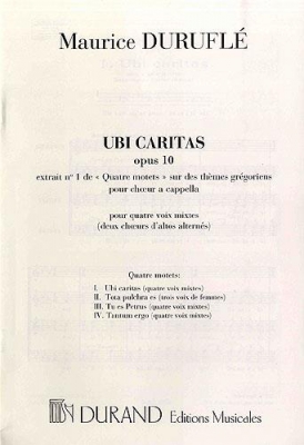 4 Motets Sur Des Themes Gregoriens Op. 10 N 1