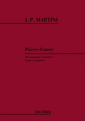 Piacer D'Amor Per Canto E Pianoforte (Mezzosoprano O Baritono)