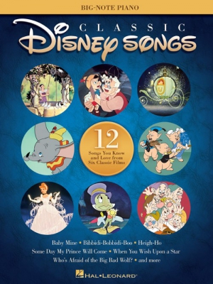 Classic Disney Songs - Big Note Piano Songbook