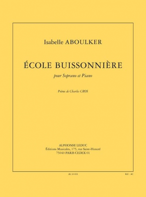 Ecole Buissonnière (3'15'') Pour Soprano Et Piano (Poème C. Cros)