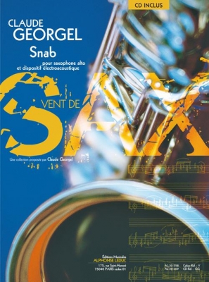 Snab (4'20'') (6E) (Collection Vent De Sax) Pour Saxophone Alto Et Dispositif Electroacoustique (Livre Seul)