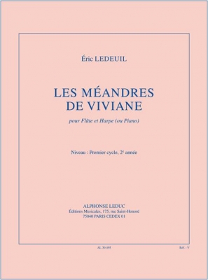 Les Méandres De Viviane (3') (Cycle 1, 2ème Année) Pour Flûte Et Harpe (Ou Piano)