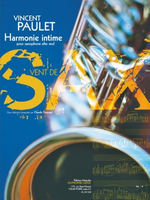 Harmonie Intime (3'30'') (5E) (Collection Vent De Sax) Pour Saxophone Alto Seul