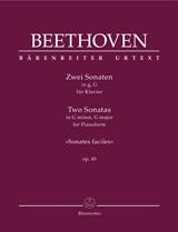 2 Sonatas For Pianoforte G Minor, G Major Op. 49