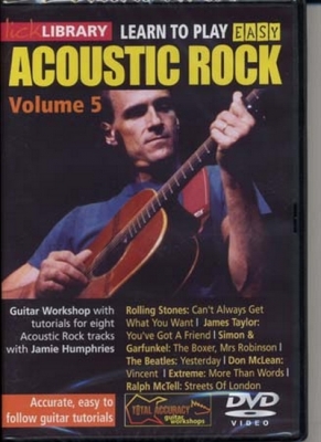 Dvd Lick Library Learn To Play Easy Acoustic Rock Vol.5