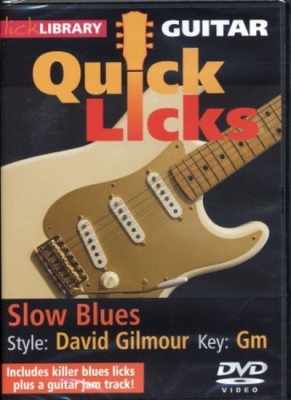 Dvd Lick Library Quick Licks Slow Blues In Gm D. Gilmour