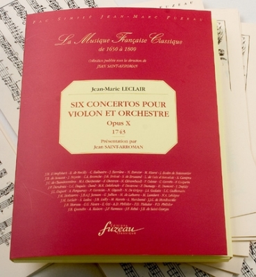6 Concertos Pour Violon Et Orchestre. Op. X