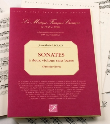 Sonates A Deux Violons Sans Basse. Premier Livre