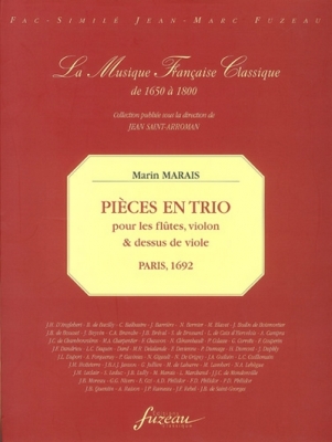 Pièces En Trio Pour Les Flûtes, Violons Et Dessus De Viole
