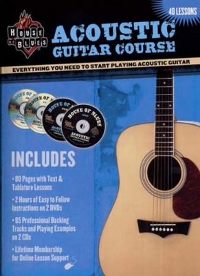 House Of Blues Acoustic Guitar Course 2 Cd's And 2 Dvds