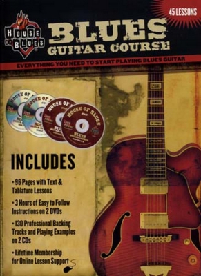 House Of Blues Blues Guitar Course 2 Cd's And 2 Dvds