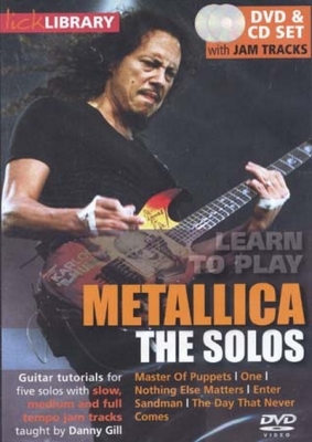 Dvd Lick Library Learn To Play Metallica The Solos