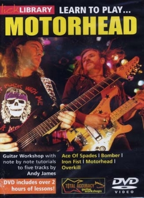 Dvd Lick Library Learn To Play Motorhead