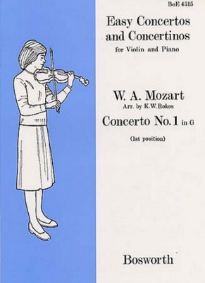 Mozart Concerto No1 In G Violin And Piano