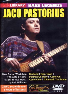 Dvd Lick Library Bass Legends Jaco Pastorius