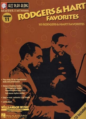 Jazz Play Along Vol.11 Rodgers And Hart Favorites Bb Eb C Inst.