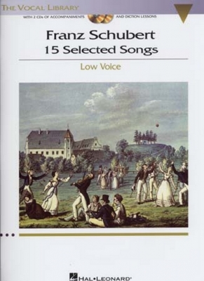 Schubert 15 Selected Songs Low Voice/Piano 2 Cd's