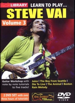 Dvd Lick Library Learn To Play Steve Vai Vol.3 (2 Dvds)