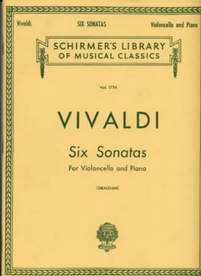 Vivaldi Six Sonatas Violoncelle/Piano