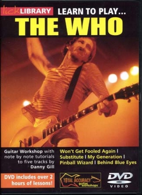 Dvd Lick Library Learn To Play The Who