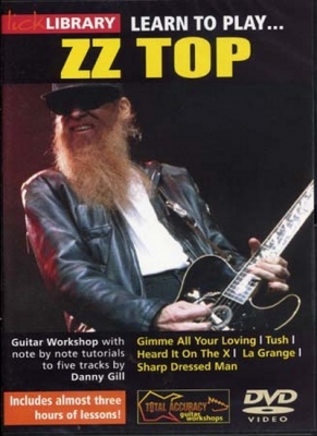 Dvd Lick Library Learn To Play Zz Top