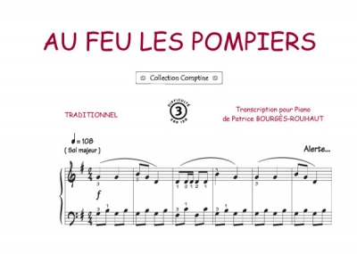 Au Feu Les Pompiers Comptine