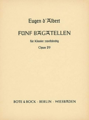 5 Bagatelles Op. 29