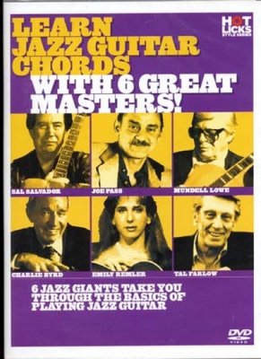 Dvd Learn Jazz Guitar Chords W/ 6 Great Masters (Francais)