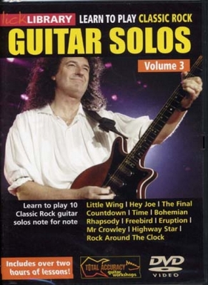 Dvd Lick Library Learn To Play Classic Rock Guitar Solos 3