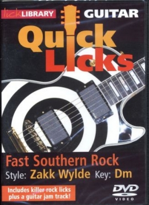 Dvd Lick Library Quick Licks Southern Rock In Dm Zakk Wylde