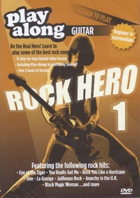 Dvd Play Along Learn To Play Guitar Rock Hero 1 Begin. To Int.