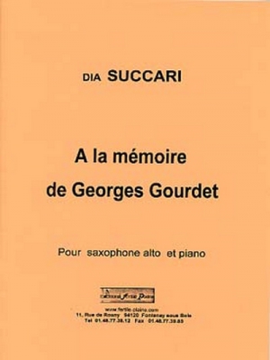 A La Mémoire De G. Gourdet (Saxophone Alto Et Piano)