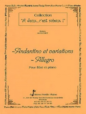 Andantino Et Variations, Allegro (Flûte Et Piano)