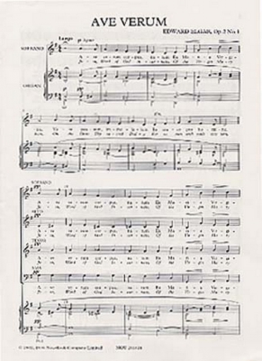 Format Elgar Ave Verum SATB/Organ