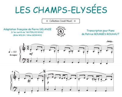 Sheet Music Dassin Joe Champs Elysees Les Crock Music Piano Voice