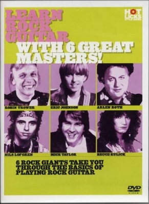 Dvd Learn Rock Guitar W/ 6 Great Masters (Francais)