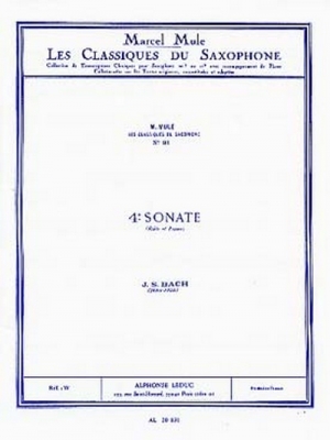 Classique Saxophone Mib N0091 Sonate N04 Flûte