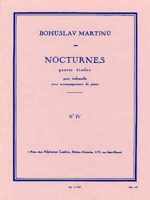 Nocturnes:4 Etudes Etude N04 Violoncelle Et Piano