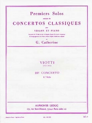 Premiers Solos Concertos Classiques:N023 Violon Et Piano