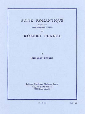 Suite Romantique N03:Chanson Triste Saxophone Mib Et Piano